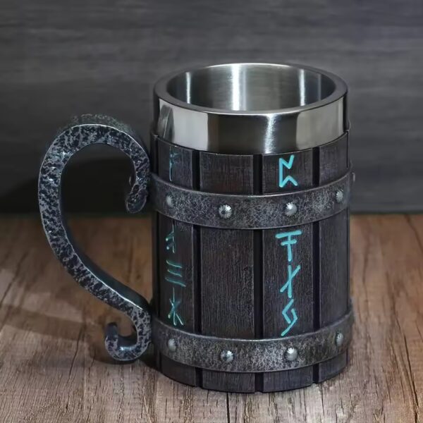 Olaf Barrel™ Jarra de Cerveza Vikinga 600ml - Image 3