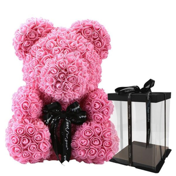 Oso de Rosas de Lujo Hecho a Mano - Image 8