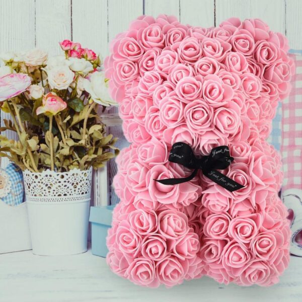 Oso de Rosas de Lujo Hecho a Mano - Image 6