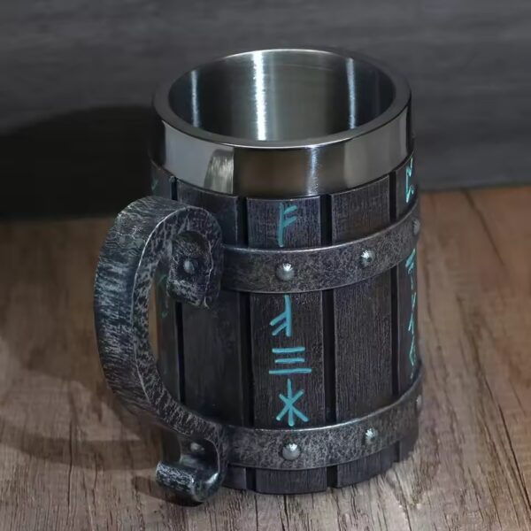 Olaf Barrel™ Jarra de Cerveza Vikinga 600ml - Image 2