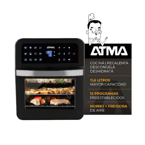 Freidora de Aire y Horno de Convección Atma 11,6 Litros