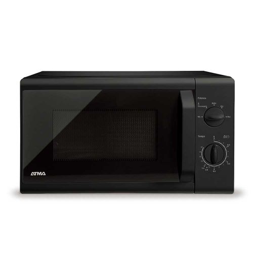 Microondas de Alta Potencia ATMA 700W, 20 Litros, Negro