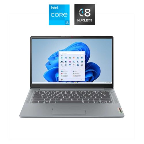 Notebook 15,6” Intel Core™ i3 de 8 núcleos, 8GB RAM, 256GB SSD, Color Gris Ártico