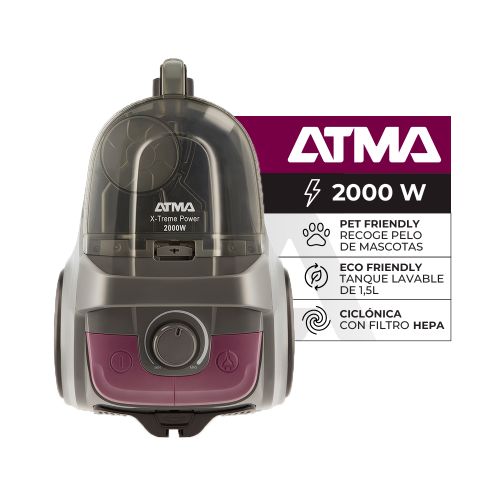 Aspiradora Potente 2000W con Capacidad de 1.5L