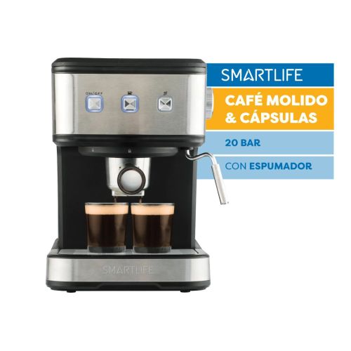 Cafetera Expresso 2 en 1: Café molido y cápsulas