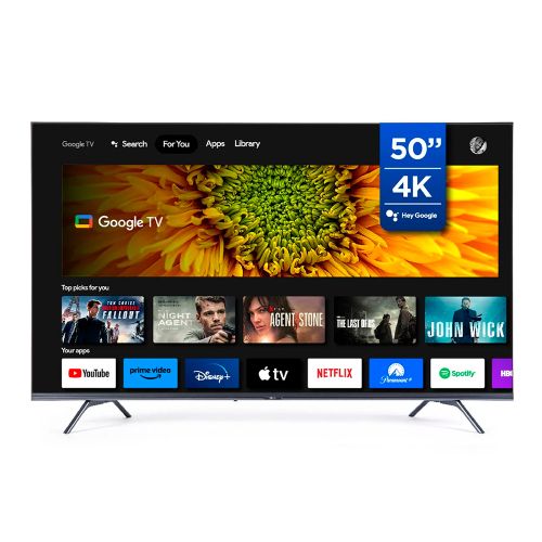 Smart TV BGH de 50” con Resolución 4K UHD y Google TV