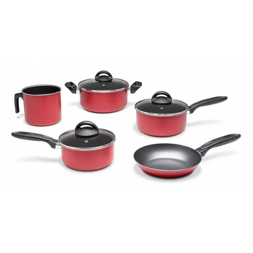 Set de Cocina Tecnológico de 8 Piezas en Color Rojo