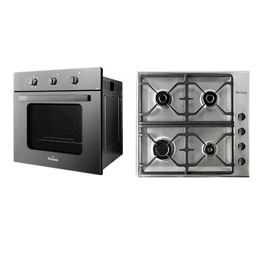 Combo de Cocina a Gas y Horno Eléctrico de Alta Capacidad