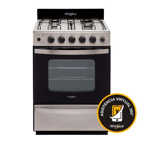 Cocina a Gas de 56cm con Horno y Quemadores Eficientes