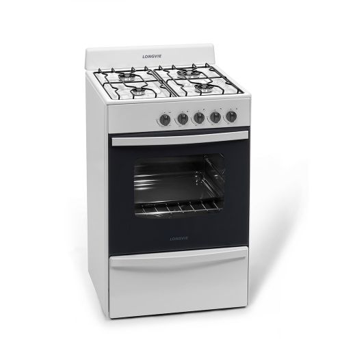 Cocina de 56cm con 4 Quemadores y Horno Visor