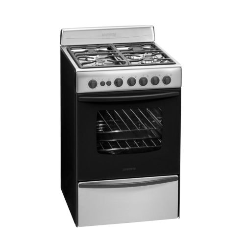 Cocina de Gas 4 Hornallas 56cm Inoxidable
