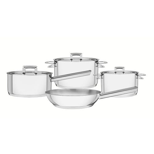 Batería de Cocina de Acero Inoxidable 7 Piezas