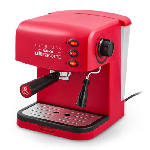 Cafetera Espresso Ultracomb CE-6108 de 1L con Filtro – Color Rojo