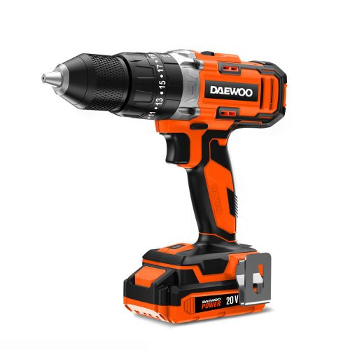 Taladro Percutor Inalámbrico de 20V con Accesorios y Maletín