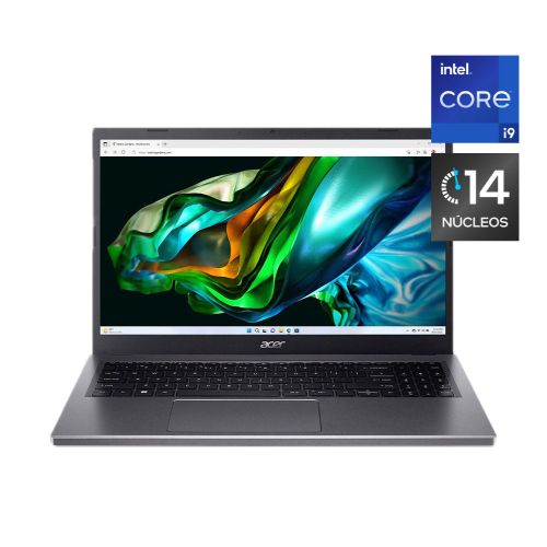 Notebook Acer Aspire 5, 15.6”, Intel Core i9, 14 Núcleos, 16GB RAM, 512GB SSD