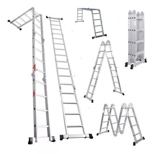Escalera Plegable de Aluminio Reforzado 4.7 M