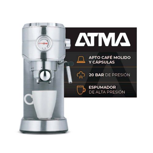 Cafetera Express Atma 1L, 20 Bar de Presión