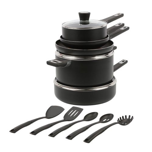 Batería de Cocina de 13 Piezas en Negro