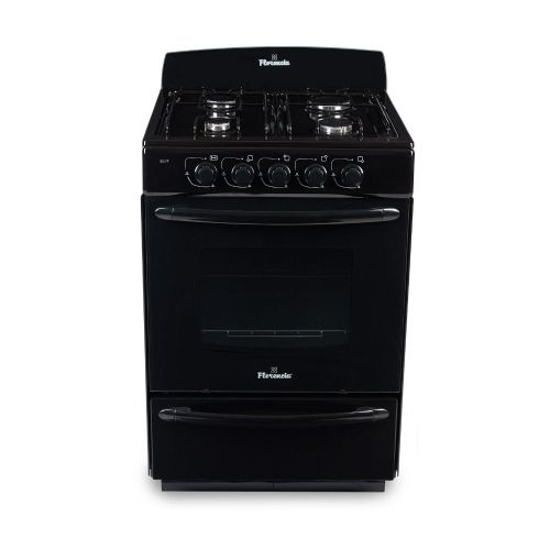 Cocina a Gas Multiquemadores de 56cm Negra