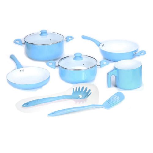 Set de Batería de Cocina Antiadherente Carol 99009 en Celeste
