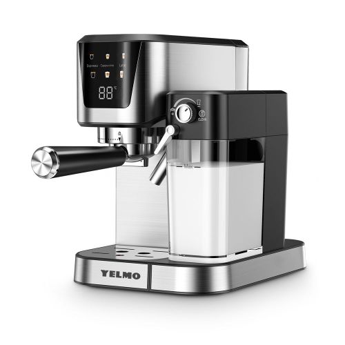 Cafetera Expresso Semiautomática de 1350W en Acero Inoxidable
